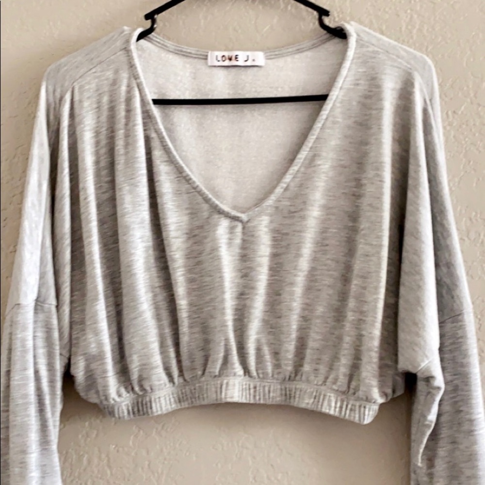Cropped Gray Sweater